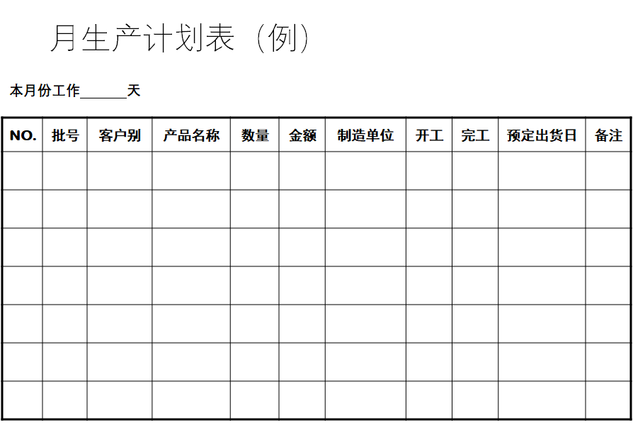 pmc生产计划与物料控制